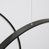 Lampa wisząca RIO 5 55/55/78/110/110 czarna LED 3000K