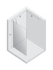 NZ2 Kabina prysznicowa NEW SOLEO COPPER BRUSHED walk-in U 70x195 szkło czyste 6mm Active Shield 2.0