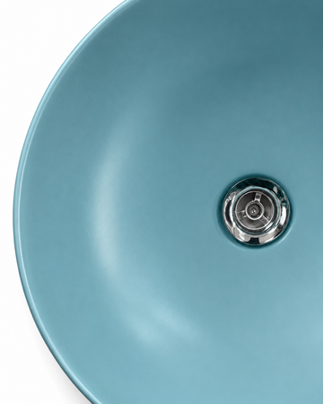 Vitruvit SKY ceramiczna umywalka nablatowa okrągła 40 cm Amazonite (wyprzedaż ekspozycyjna)