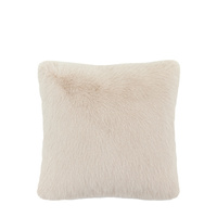 Maple Faux Fur Cushion Oatmeal 500x500mm