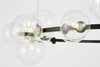 NOWOCZESNA LAMPA WISZĄCA CZARNA MERIDO W24
