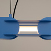 Lampa wisząca CHAIN 91 błękitna LED 3000K