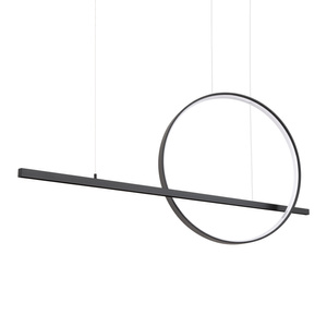 Lampa wisząca GLAD czarna LED 3000K