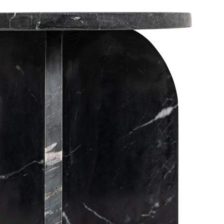 Amalfi Side Table Black 400x400x500mm