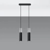 Lampa wisząca BORGIO 2 czarny