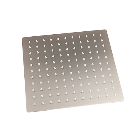 Głowica deszczowni kwadratowa 25 x 25 cm, gun metal