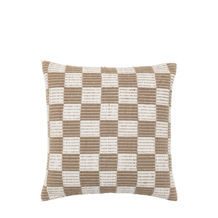 Winster Check Woven Cushion Taupe 450x450mm