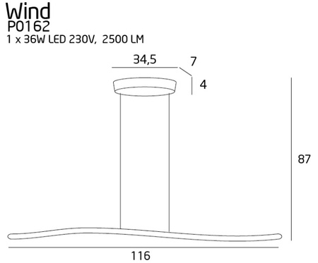 WIND lampa wisząca