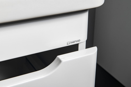 ELLA szafka umywalkowa 46,5x65x38,5cm, drzwiczki, lewa, biała