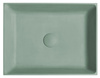 FORMIGO umywalka betonowa nablatowa, 47,5x36,5cm, zielony mat