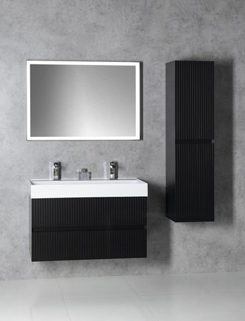 GODIVA umywalka kompozytowa podwójna, 96x44cm, biały