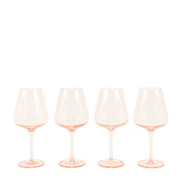Wine Glass Amber (4pk) 94x94x210mm