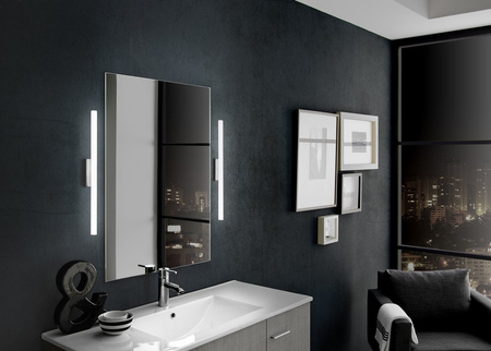 IRENE 2 oświetlenie ścienne LED, 9 W, 500x35x77 mm, IP44, chrom