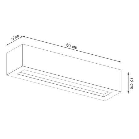 Kinkiet VEGA 50 beton