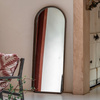 Helsinki Arch Leaner Wirror Walnut 600x60x1600mm