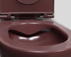 INFINITY miska WC wisząca, Rimless, 36,5x53cm, maroon red mat
