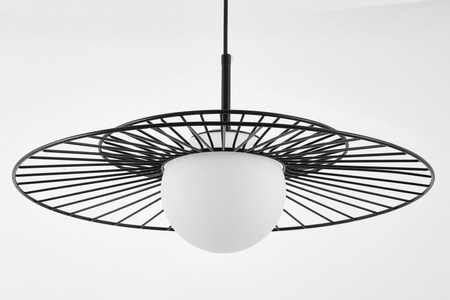 NOWOCZESNA LAMPA WISZĄCA CZARNA SOLARIS