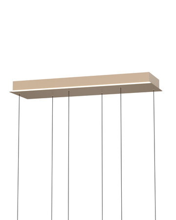 7039-613 Lampa wisząca szóstka QUIBERON kaszmirowa - piaskowa
