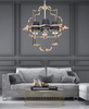 LAMPA WISZĄCA NOWOCZESNA CZARNO-ZŁOTA BALTIMORE W4