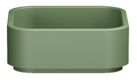 HAKO umywalka ceramiczna nablatowa, 40x40 cm, verde mat