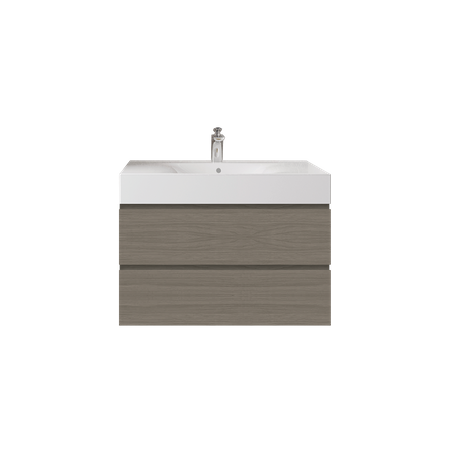 Zestaw DES Umywalka z otworem & Szafka Joy  podumywalkowa podwieszana 80 GREY ELM