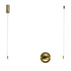 Lampa wisząca O-LINE 63 - LED, 63 cm, złoty połysk
