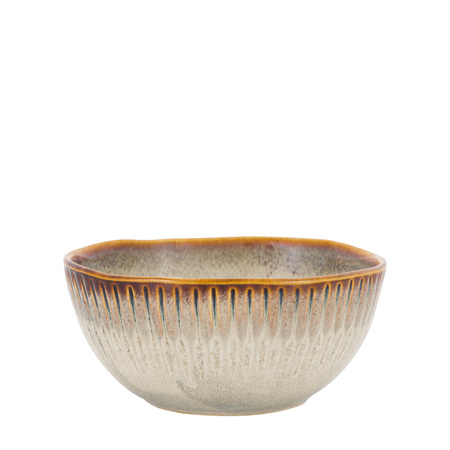 Organic Ridged Bowl Stone (4pk) 160x70mm