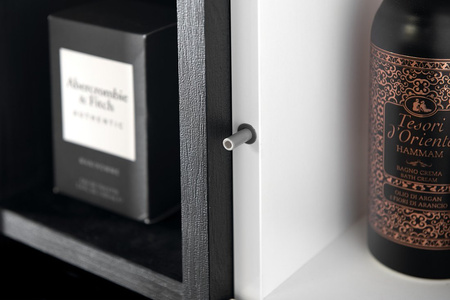 ESPACE słupek wysoki, 35x172x32cm, 2 drzwiczki, lewy/prawy, biała połysk