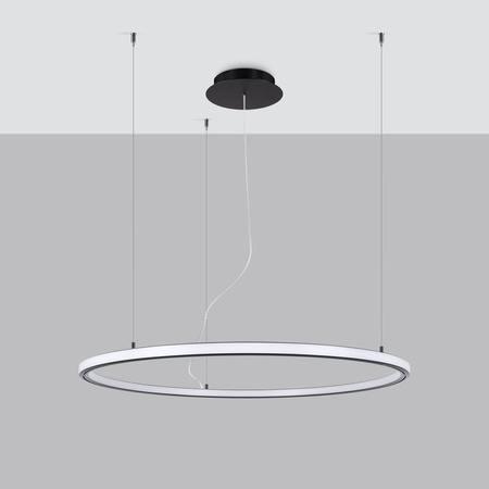 Żyrandol RISA 90 czarny LED 3000K
