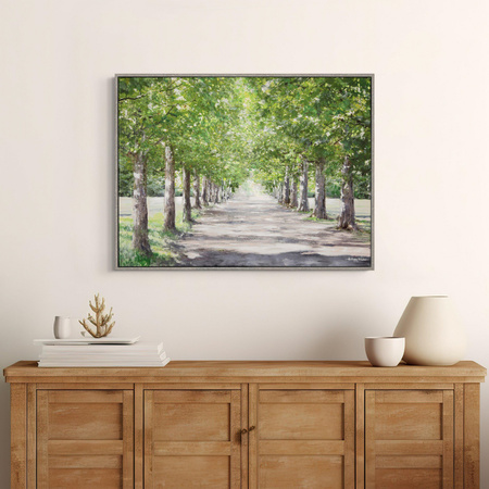 Avenue of Trees Framed Canvas 800x30x600mm
