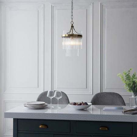 Marietta 1 Pendant Light Antique Brass