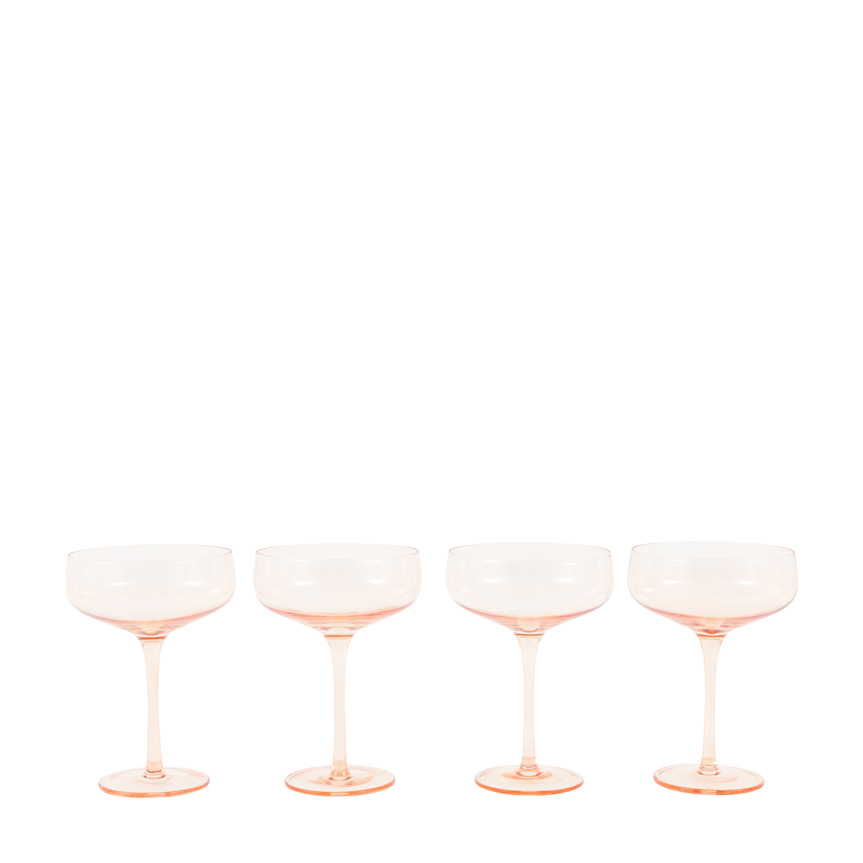 Szklanka Coupe – bursztynowa, 11,3 × 11,3 × 15 cm, zestaw 4 szt.