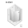 KABINA NEW AZURA ASYMETRYCZNA L 100x80x195 CZYSTE 6mm ACTIVE SHIELD