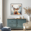 Looking On Small Framed Canvas 550x40x550mm