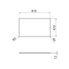 Blat Rockstone 81x1,2x47cm, biały mat