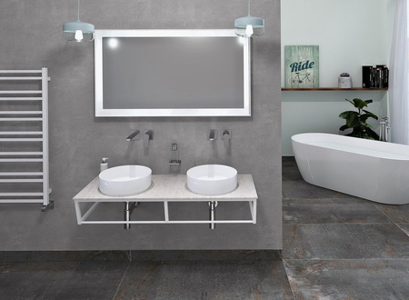 SKA Blat Rockstone 606x463mm, biały mat