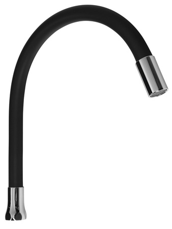 Wylewka elastyczna, 470 mm, 3/4 ", czarny mat