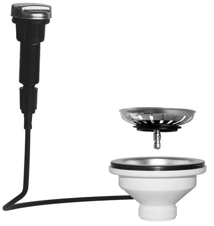 Odpływ zlewozmywakowy automatyczny 6/4", stal nierdzewna