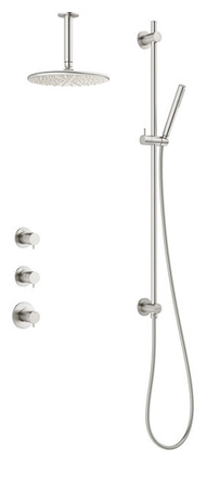 Silhouet SR2 Podtynkowy termostatyczny zestaw prysznicowy stal pvd