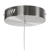 Lampa wisząca CIRCLE 120 cm - LED, ring nikiel szczotkowany