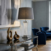 LAMPA NOCNA GLAMOUR CZARNO-CHROMOWANA VILLANOVA