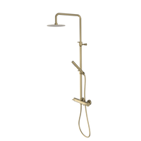 ULTRASAN zestaw prysznicowy z baterią dźwigniową, złoty mat
