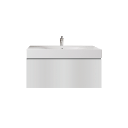 Zestaw DES Umywalka z otworem & Szafka UNO Joy podumywalkowa podwieszana 100 biała