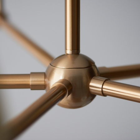 Santiago 5 Pendant Light Fitting Brushed Brass