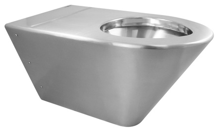 Miska WC wisząca 370x340x700, stal nierdzewna mat
