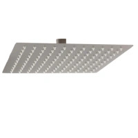 Głowica deszczowni kwadratowa 25 x 25 cm, gun metal