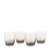 Swirl Tumbler Glass Smoked Grey (4pk) 85x85x97mm
