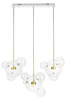 MOOSEE lampa wisząca CAPRI LINE 3 złota   - 180 LED, aluminium, szkło