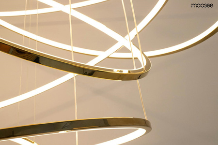 MOOSEE lampa wisząca RING SLIM M złota
