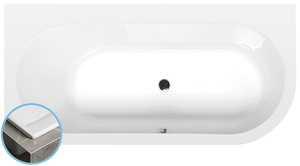 ASTRA L SLIM wanna asymetryczna 165x80x48cm, biała